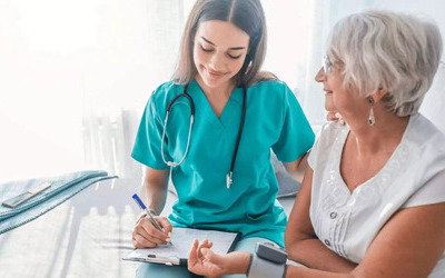 Licensed Vocational Nurse (LVN) working in healthcare setting