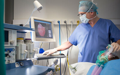 Nurse Anesthetist working in healthcare setting
