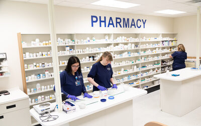 Pharmacy Technician working in healthcare setting
